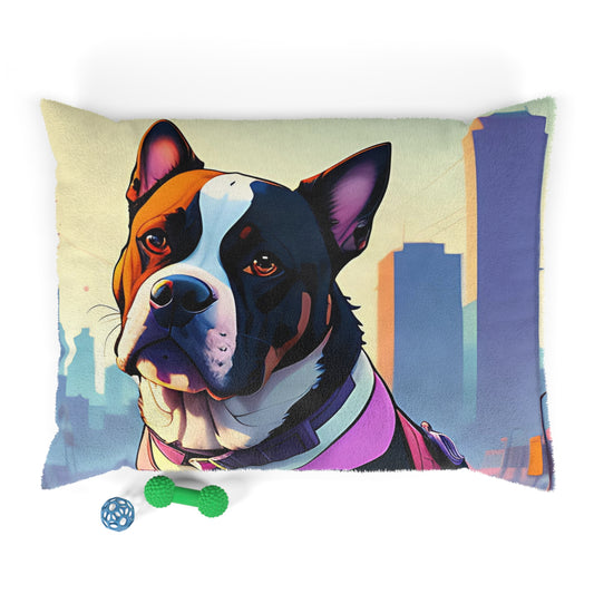 "Vice Paws" Dog Pillow: Where Class Meets Miami Cool!